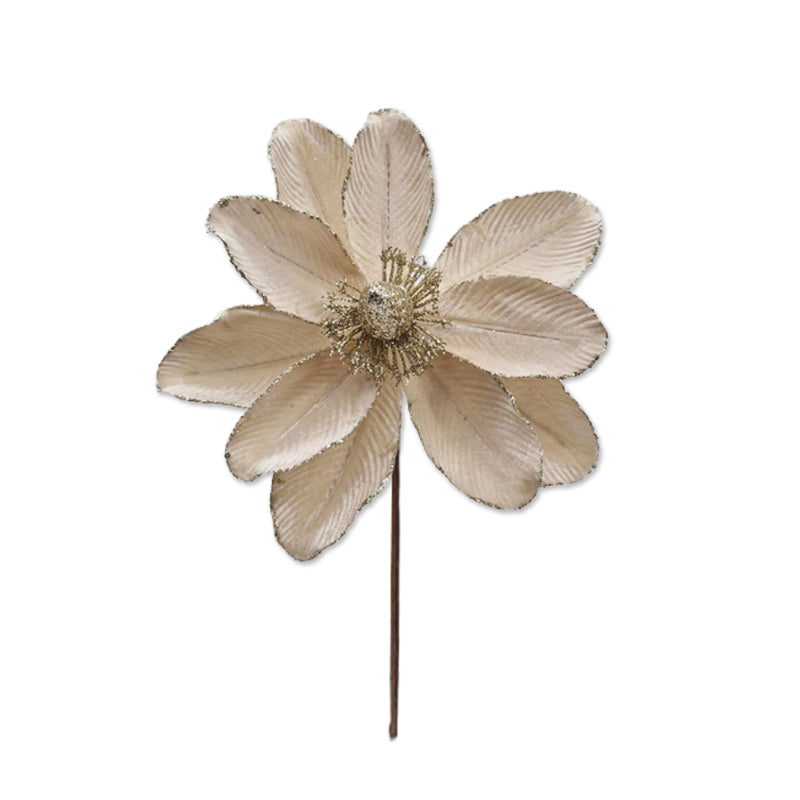 Xmas Flower 30*24cm Champagne