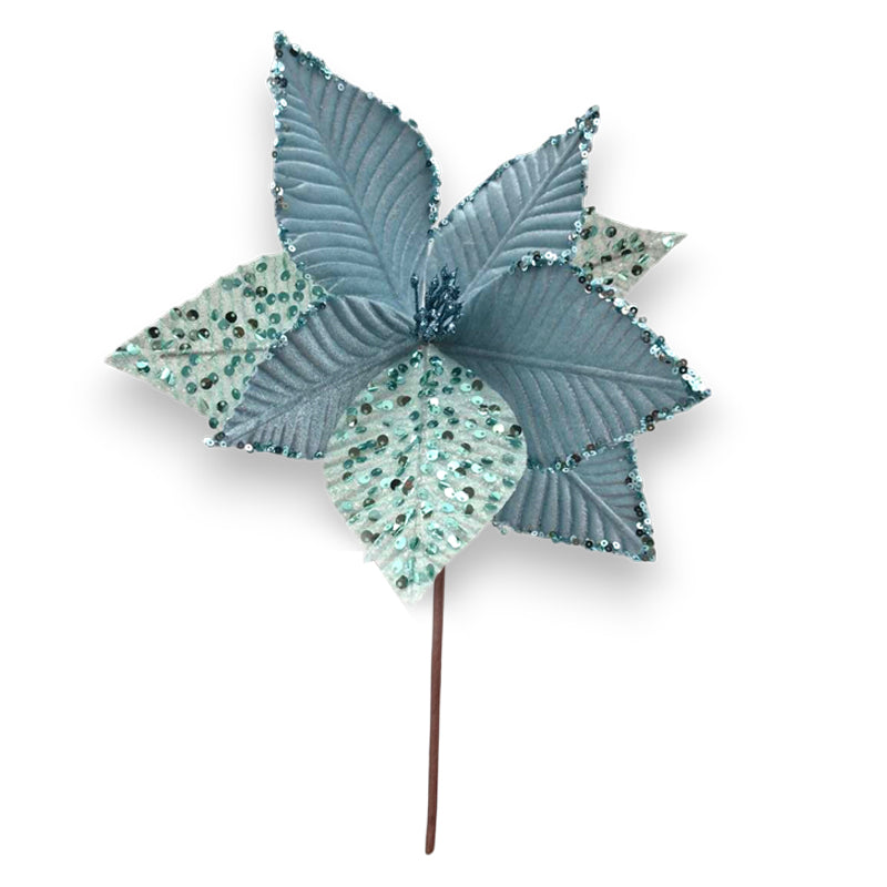 Xmas Flower 40*30cm L. Blue