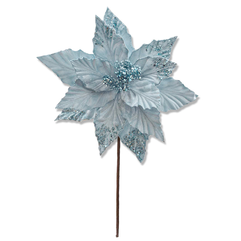 Xmas Flower 50*38cm L. Blue