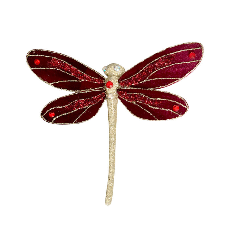 Dragonfly 24X22X5cm Burgandy