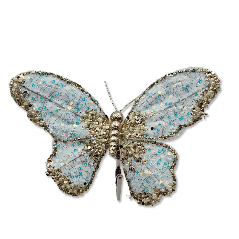 Butterfly Clip 16X15cm L. Blue