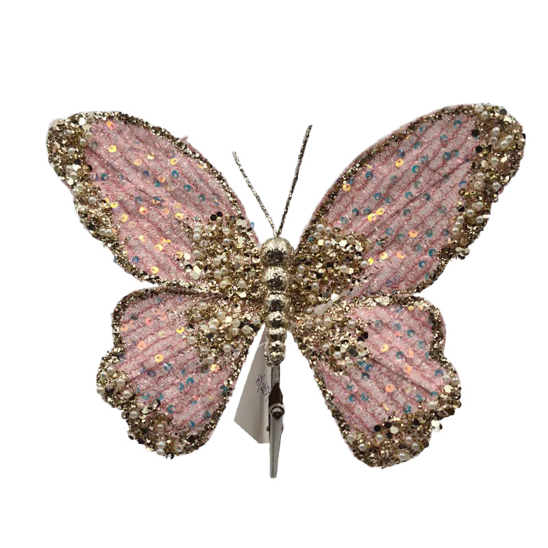 Butterfly Clip 16X15cm Pink