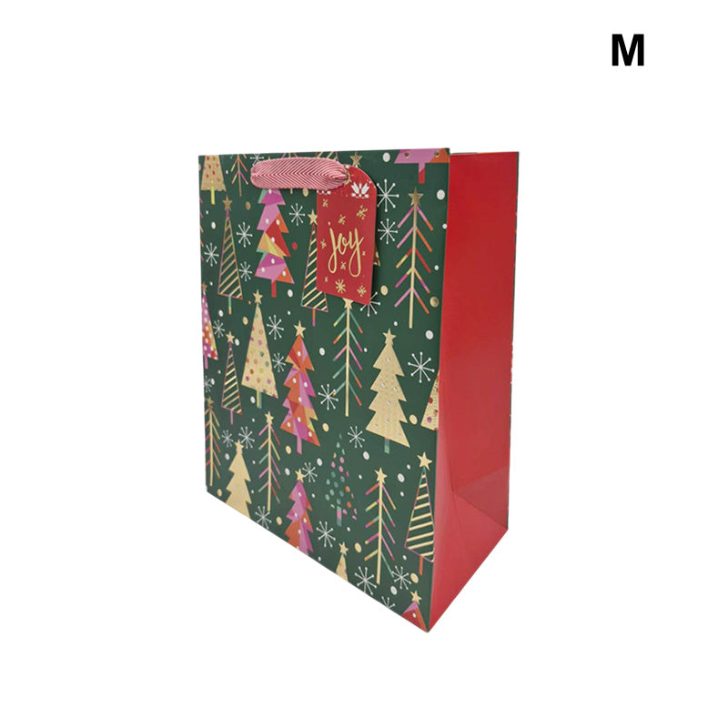 Xmas Gift Bag Trees M 18*23*10cm