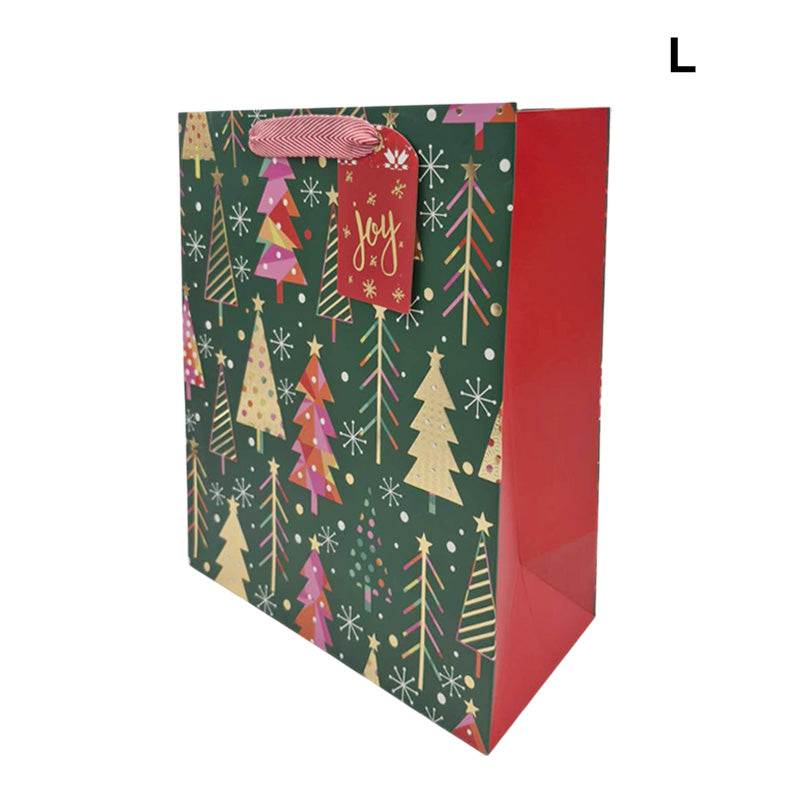 Xmas Gift Bag Trees L 26*32*10cm