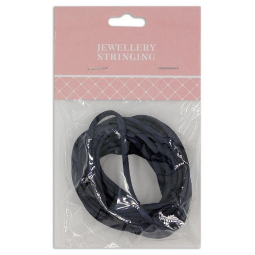 Suede Thonging Navy 2mm 4m