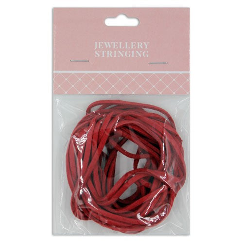 Suede Thonging Red 2mm 4m