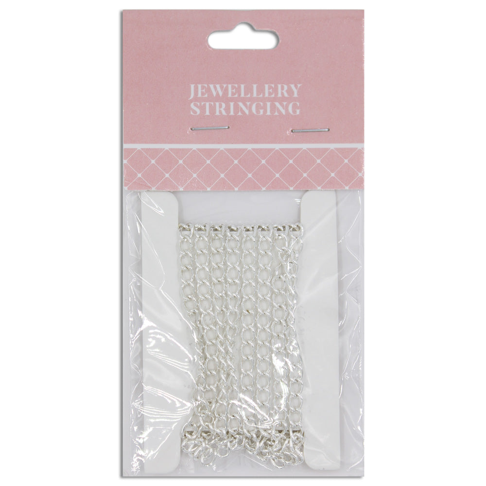 Chain Twisted Oval Link 1m 5x3mm Bright Silver