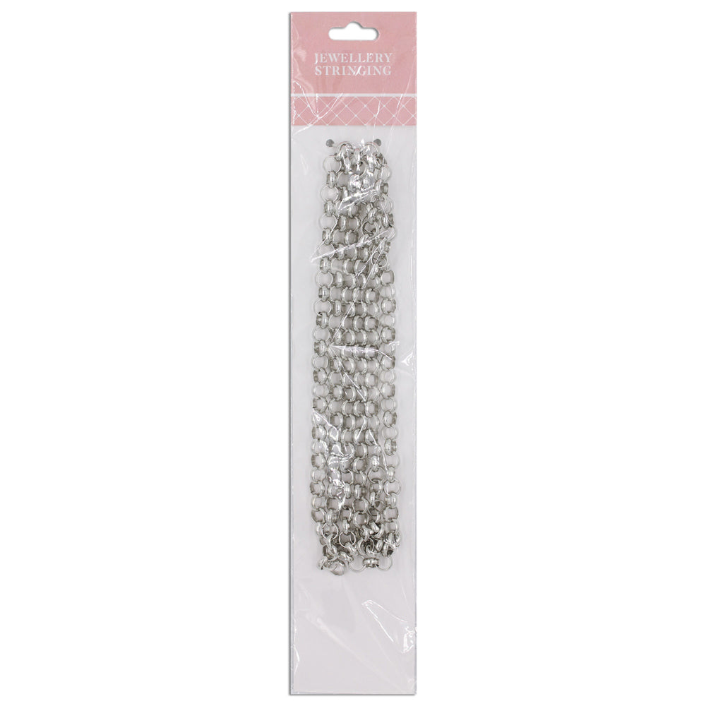 Chain Thick Round Link 6mm 1m Dark Silver