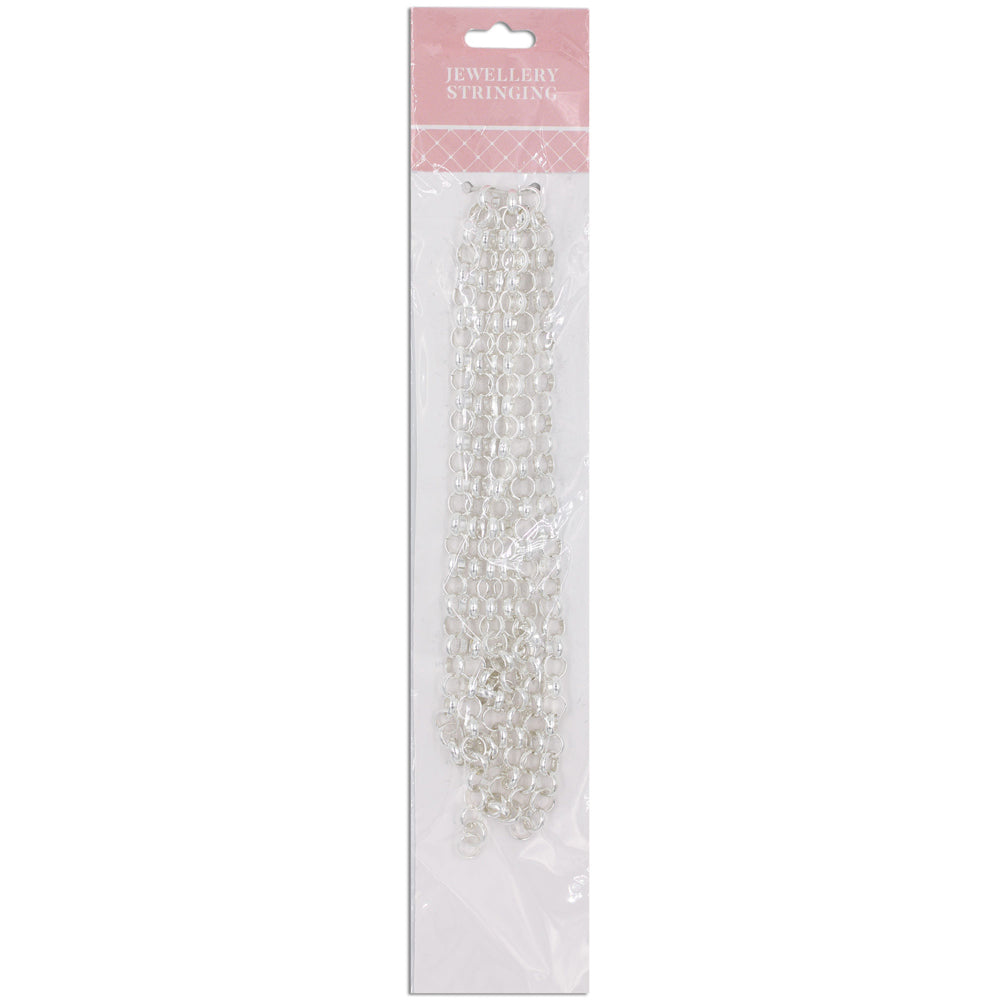 Chain Thick Round Link 6mm 1m Bright Silver