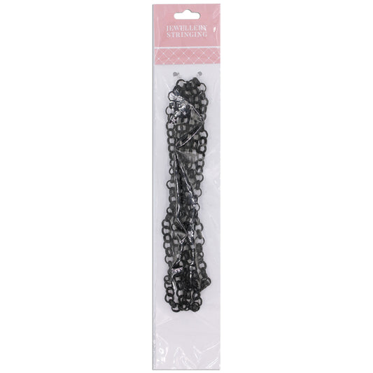 Chain Thick Round Link 6mm 1m Black