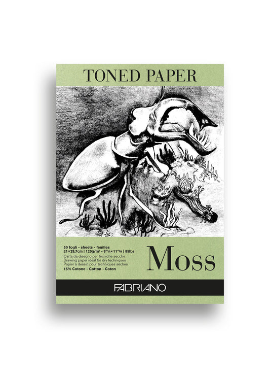 Fabriano Toned Pad 120Gsm A4 Moss 50 Shts