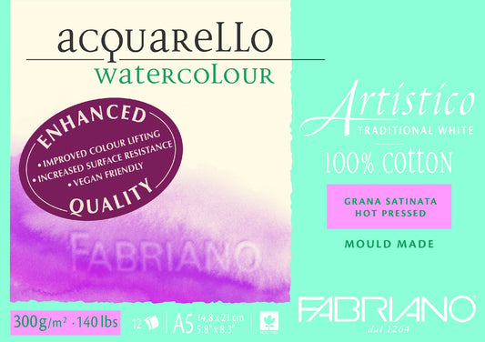 Fabriano Artistico Wc Enhanced 300Gsm A5 Smooth Tw