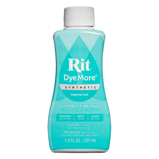 Rit Dye Rit Fabric Liquid Dye Synthetic 7oz (198ml) Dyemore - Tropical Teal