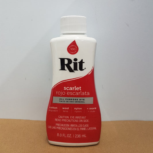 Rit Dye Rit Fabric Liquid Dye All-purpose 8oz (236ml) Scarlet