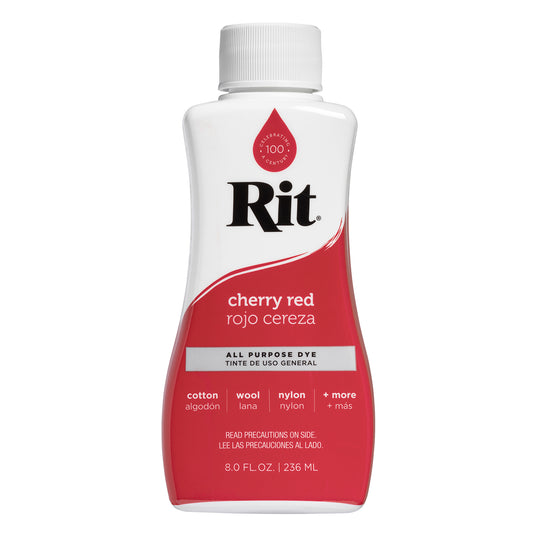 Rit Dye Rit Fabric Liquid Dye All-purpose 8oz (236ml) Cherry Red