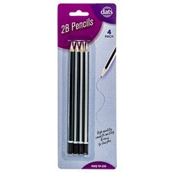 Pencils 4pk 2b