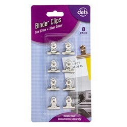 Binder Clip 8pk 22mm