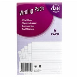 Writing Pads 5 Pack