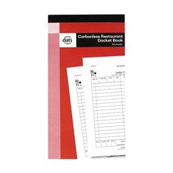 Restaurant Docket Book 50 Sheets