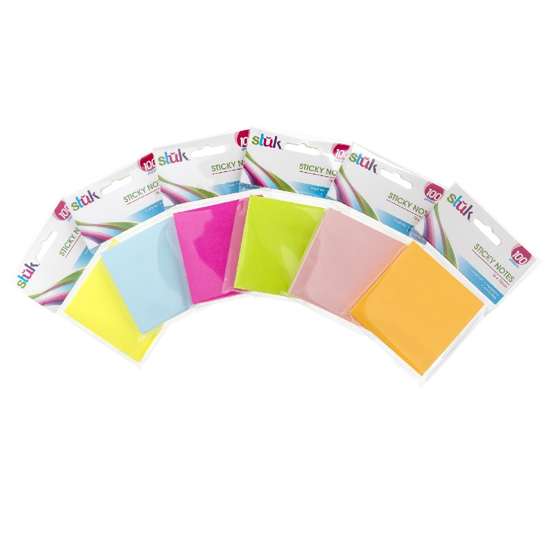 Sticky Note Sheets 100p Asst