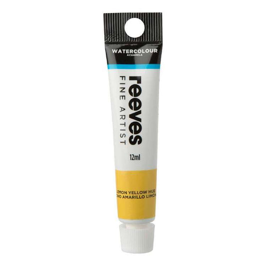 Reeves Fine Artist Watercolour 12ML LEMON YELLOW HUE