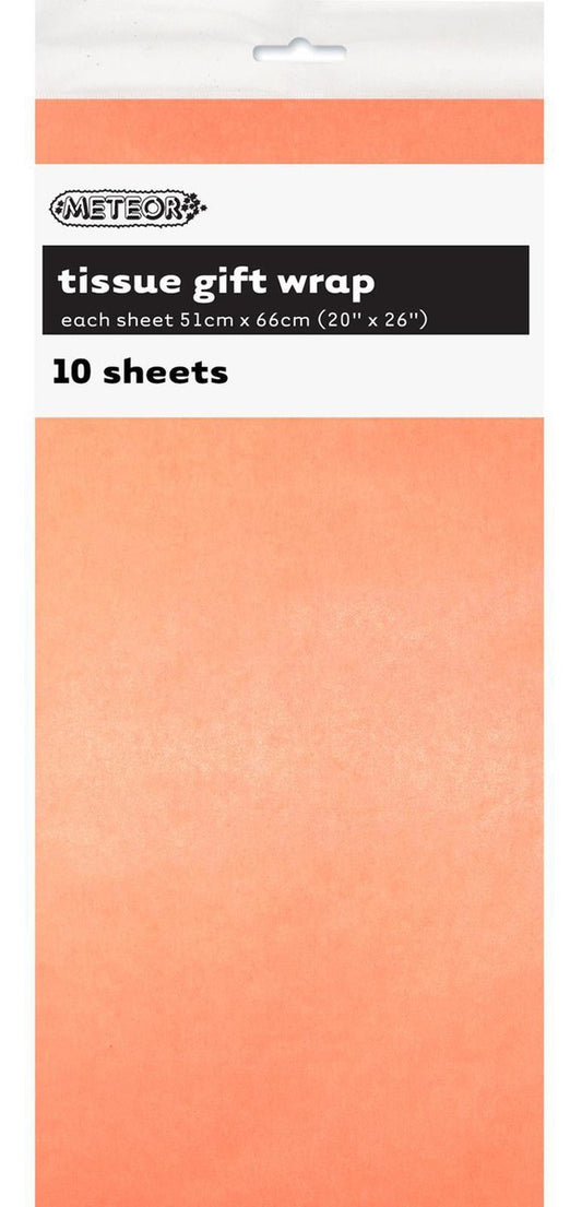 TISSUE PAPER 51x66CM 10PK - ROSE GOLD