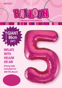 Balloon Giant Number 86cm - Hot Pink #5