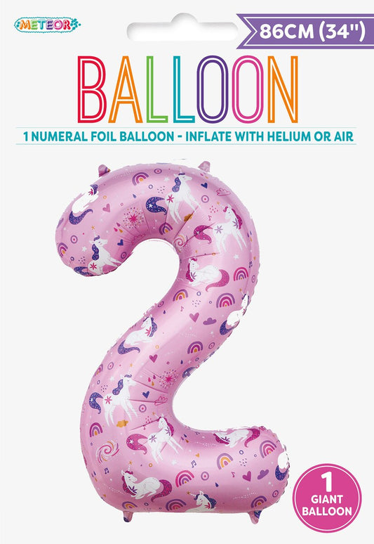 Balloon Giant Number 86cm - Unicorn 2