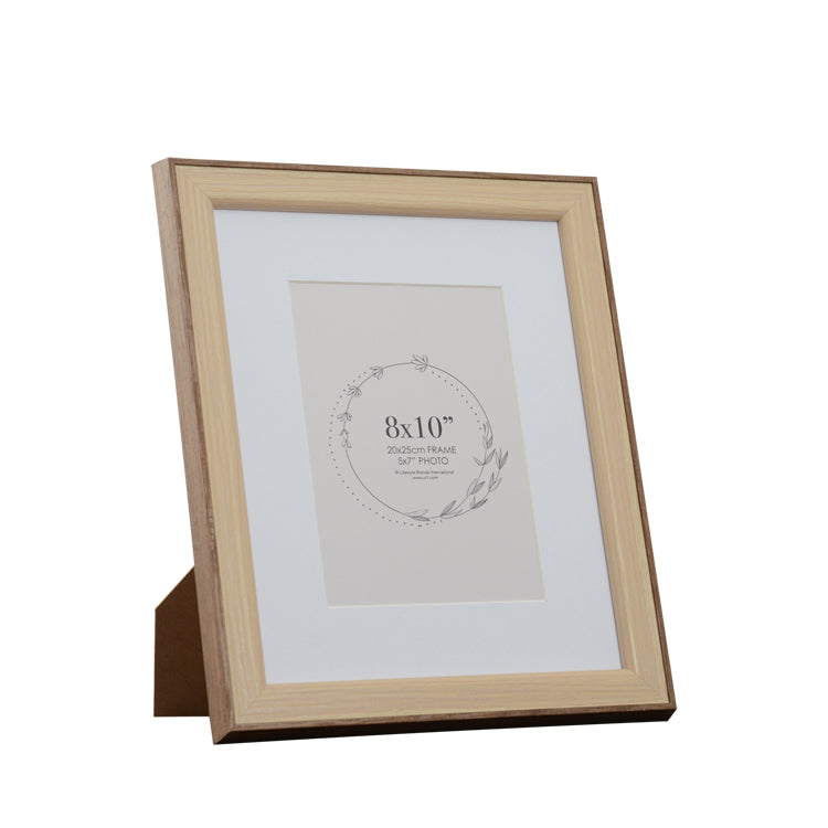 Riley 8x10 Inch Teak/White Wash with 5x7 Inch Opening
