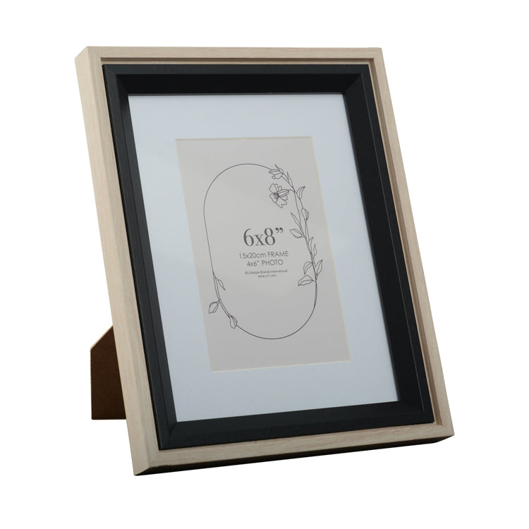 Sadie 6x8 Inch with 4x6 Inch Opening Oak/Black