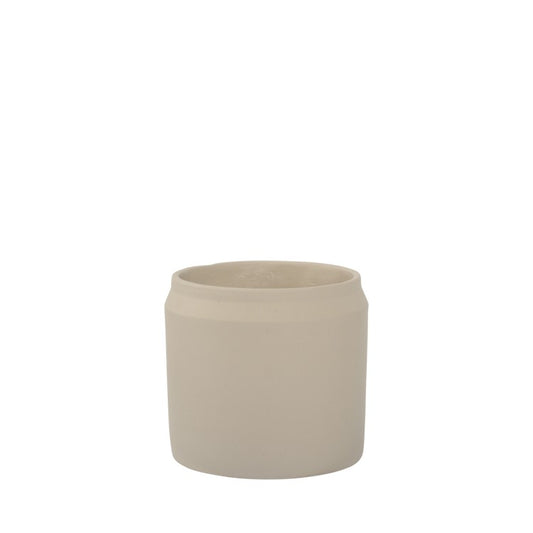 Tessa Planter Pot 14.5 X 13cm Warm Grey