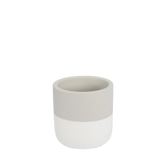 Reese Planter Pot 10 X 10cm Light Grey/white