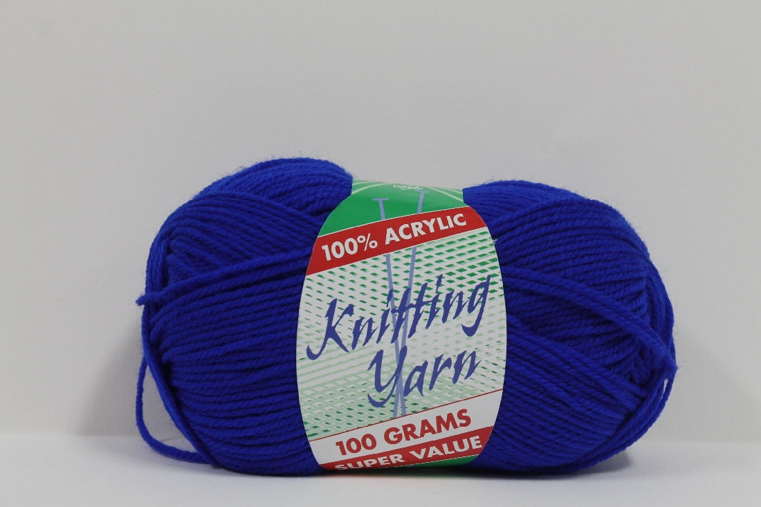 Knitting Yarn 8ply 100g Royal Blue