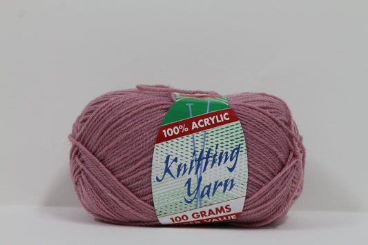 Knitting Yarn 8ply 100g Dusty Pink