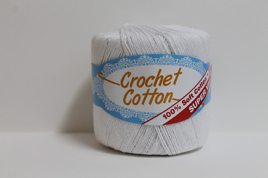 Crochet Cotton 4ply 50g White