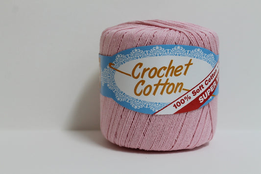 Crochet Cotton 4ply 50g Baby Pink 1