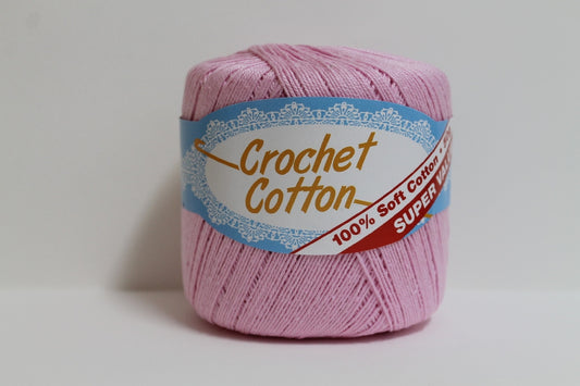 Crochet Cotton 4ply 50g Baby Pink 2