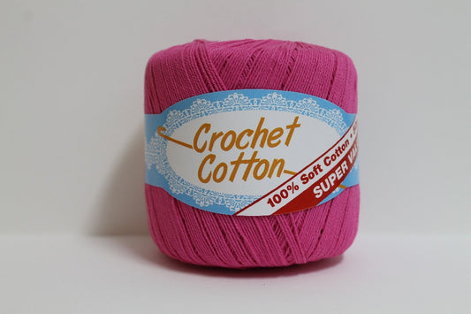 Crochet Cotton 4ply 50g Lolly Pink
