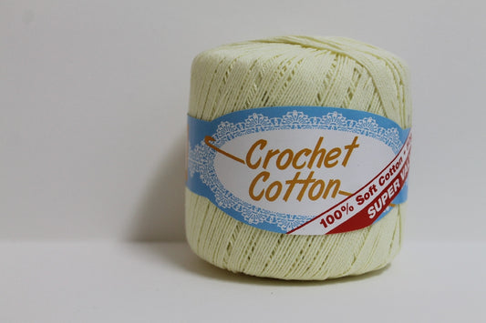 Crochet Cotton 4ply 50g Lemon