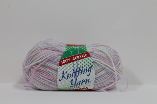 Knitting Yarn Multi 8ply 100g Baby Girl