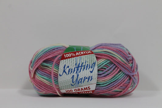 Knitting Yarn Multi 8ply 100g Lolly