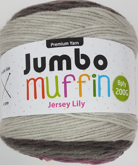 Muffin Yarn 8ply 200g Jersey Lily