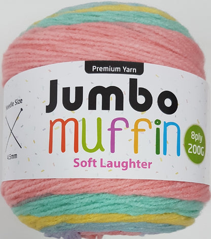 Muffin Yarn 8ply 200g Soft Laughter