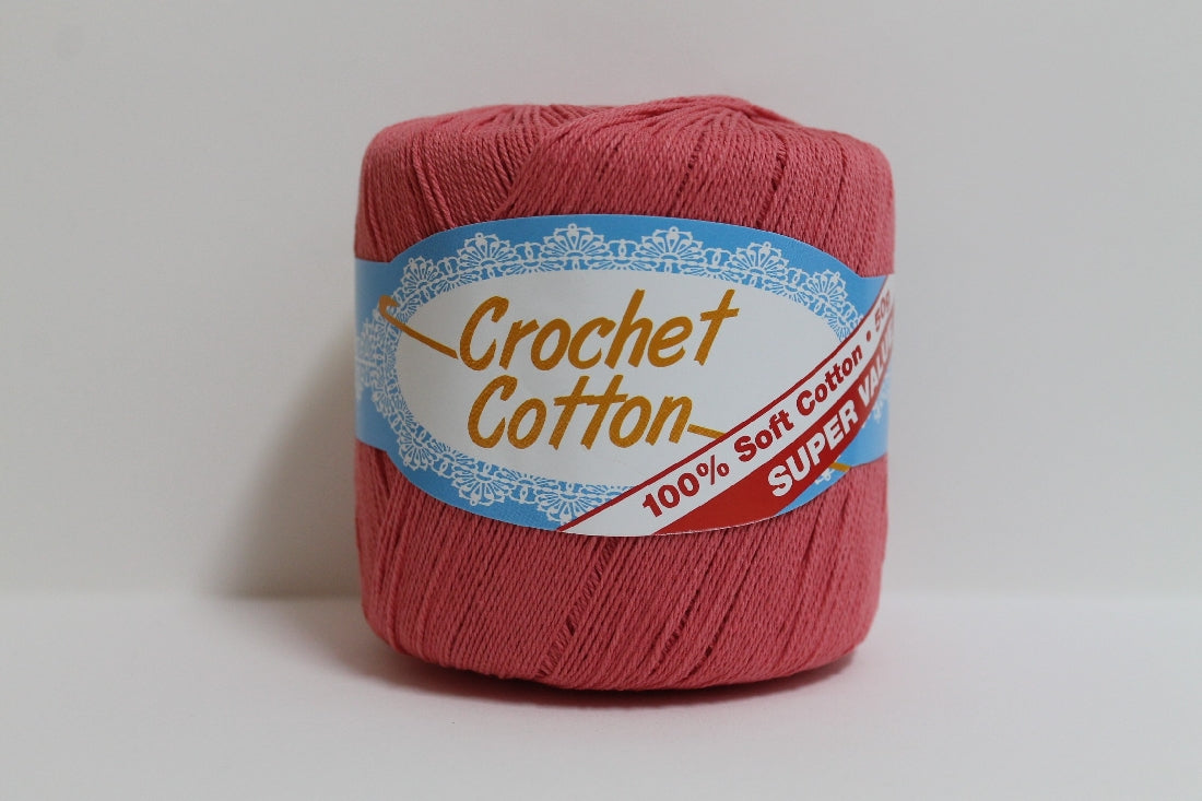 Crochet Cotton 4ply 50g Peach