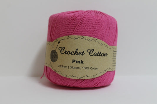 Kk Crochet Cotton 50g Pink