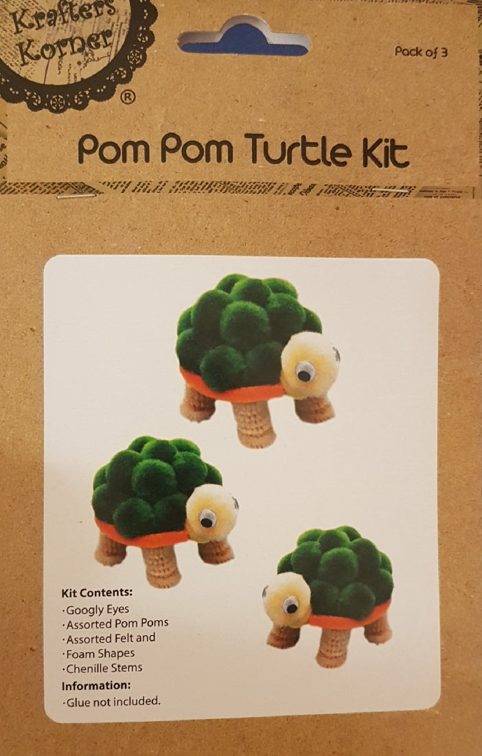 Pompom Turtle Kit