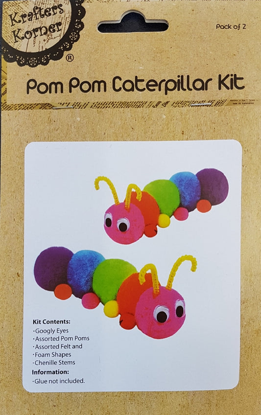 Pompom Caterpillar Kit