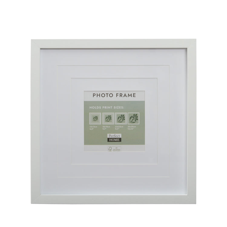 Oxford 12x12 Inch White with 5x5 7x7 or