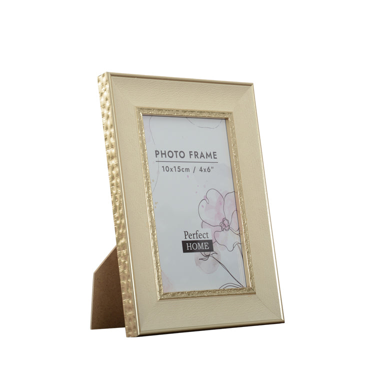 Lexi 4x6 Inch White/Champagne