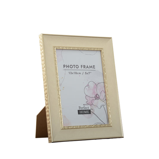 Lexi 5x7 Inch White/Champagne